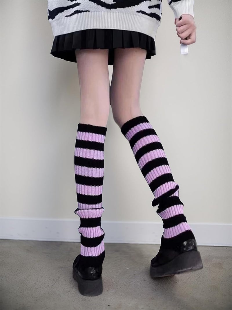 Insdark Goth Leg Warmers Women Japanese Gothic Y2k Harajuku Grunge Emo Punk 80s - Image 4